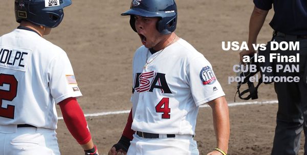 USA y Dominicana en la final del sub 15 de Beisbol