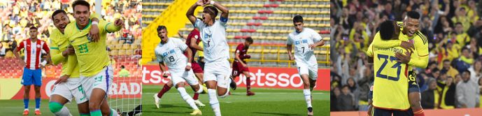 BRASIL, URUGUAY Y COLOMBIA SALIERON VICTORIOSOS EN LA TERCERA FECHA DE LA FASE FINAL DEL SURAMERICANO SUB 20