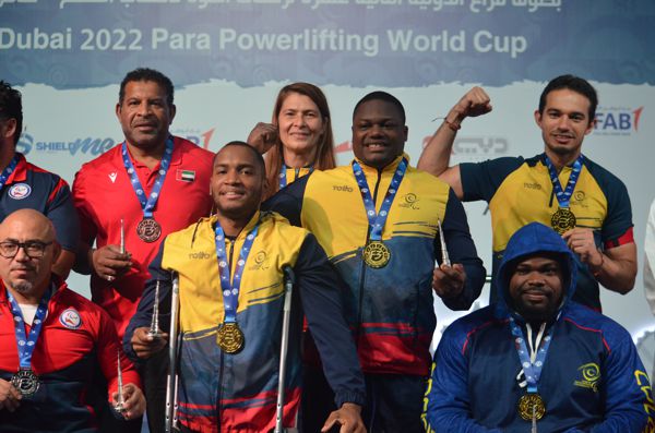 UN ORO Y DOS PLATAS PARA COLOMBIA EN EL CIERRE DE LA COPA MUNDO DE PARAPOWERLIFTING