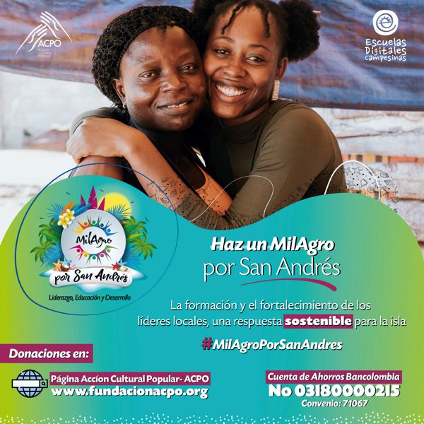 EDUCACIÓN PARA EL DESARROLLO, LA APUESTA DE ACPO PARA SAN ANDRÉS