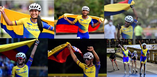 LA SELECCIÓN COLOMBIA LLEGÓ A 53 MEDALLAS EN LA TABLA DE POSICIONES DE LOS MUNDIALES DE PATINAJE DE VELOCIDAD 2021