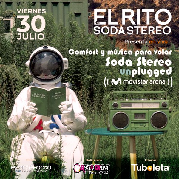 EL RITO DE SODA STEREO SE PRESENTARÁ EN EL MOVISTAR ARENA