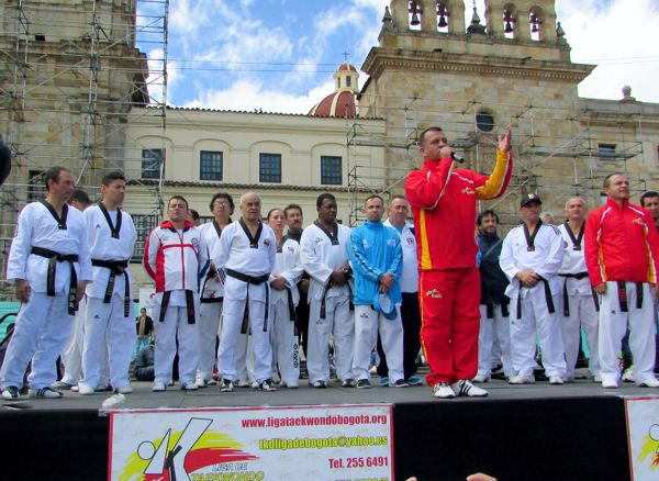taekondo en plaza de bolívar