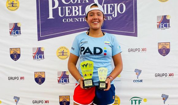 VALENTINA MEDIORREAL FESTEJA SU PRIMER TÍTULO JUVENIL DE SENCILLOS EN EL J5 CUNDINAMARCA ‘COPA PUEBLO VIEJO’